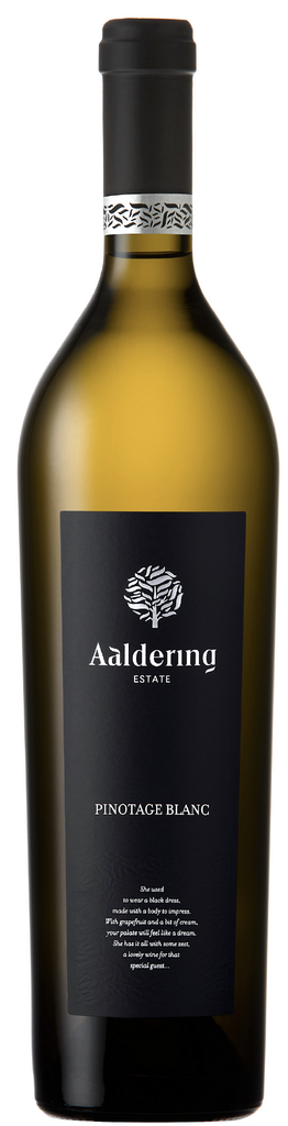Voorkant fles Aaldering Estate Pinotage Blanc 2023