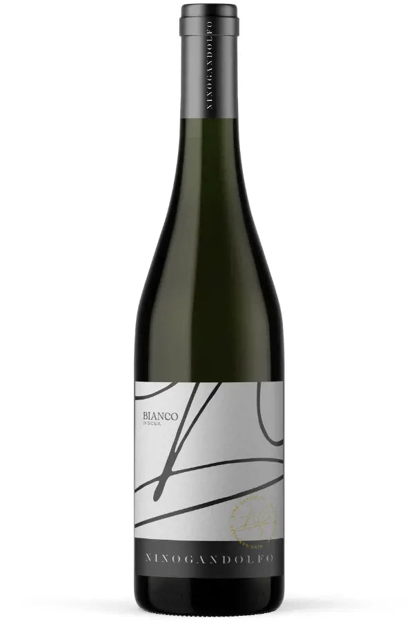 Voorkant fles van Nino Gandolfo Bianco Sicilië IGP 2024 witte wijn
