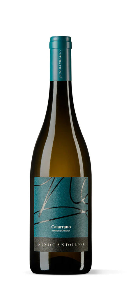 Voorkant fles van Nino Gandolfo Catarratto Sicilië IGP 2024 witte wijn