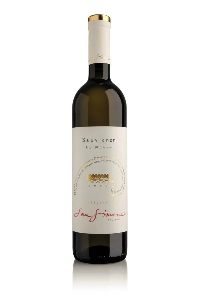 Voorkant fles San Simone Prestige Sauvignon Friuli Grave DOC 2023